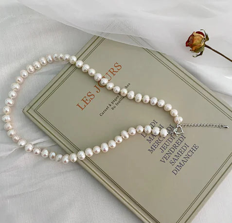 Big Edison Natural Freshwater Pearl Necklace